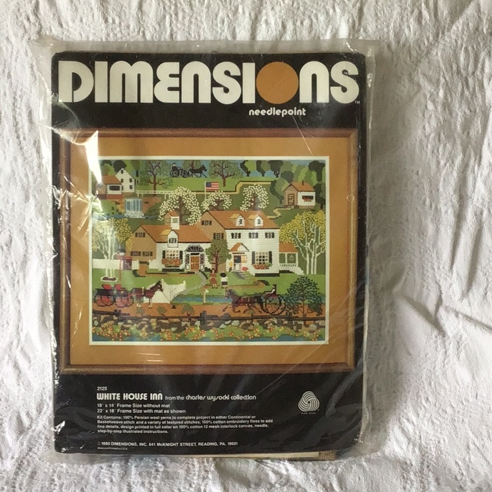 Dimensions Needlepoint Kit - White House Inn Charles Wysocki Collection  # 2125